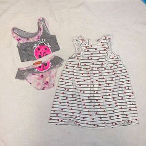 Lady bug summer bundle! For girls 2T
